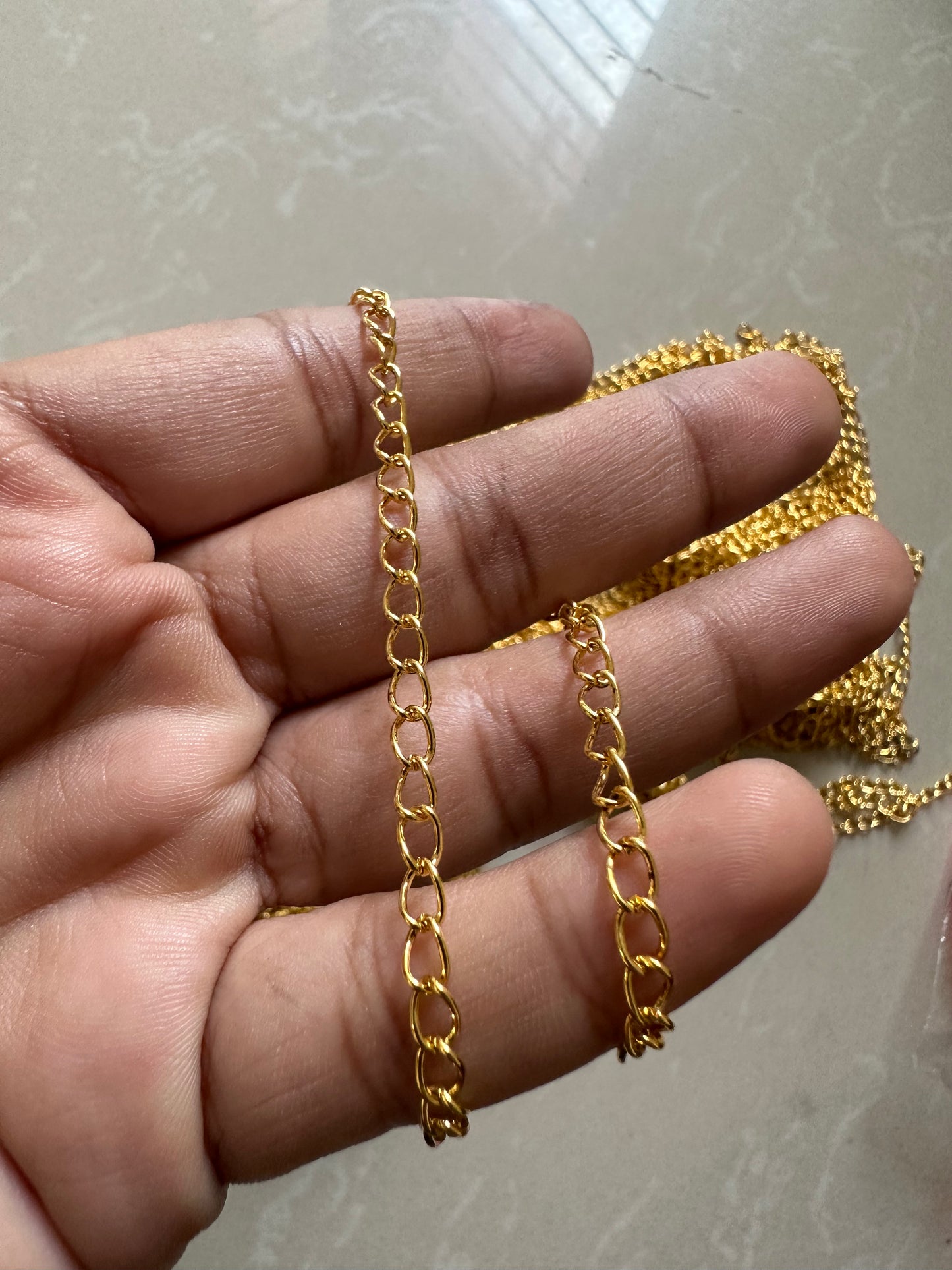 Gold Color Chain - 1 Metre
