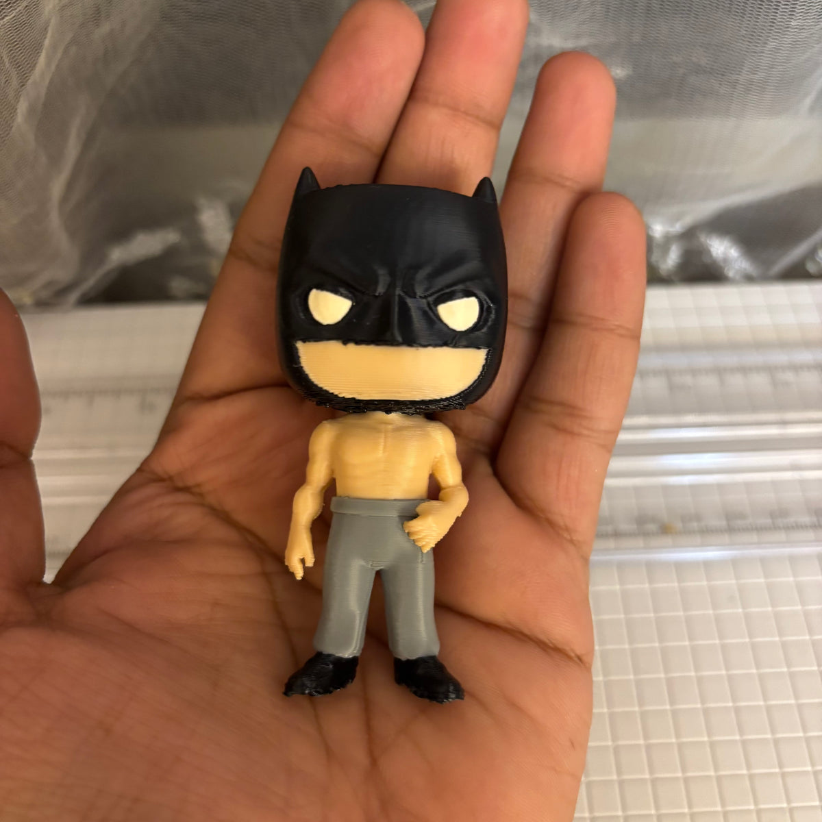 Batman Inspired 3D Printed Desk Buddy – Tabletop Collectible