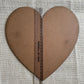 10 inch Heart MDF