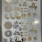 Embossed Golden Sheet - 008