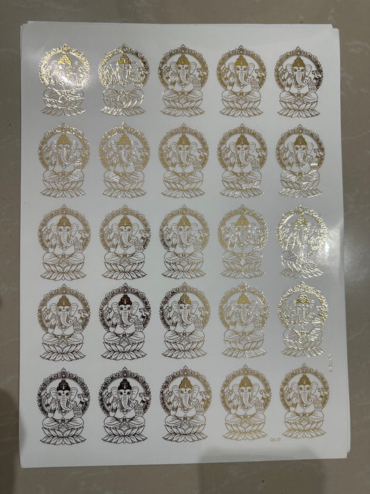 Embossed Golden Sheet - 010