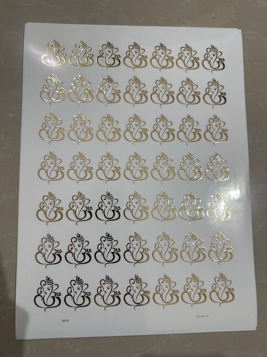 Embossed Golden Sheet - 012