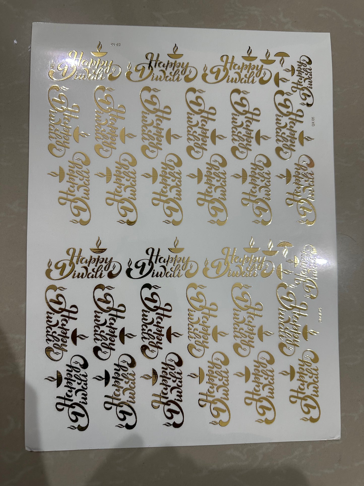 Embossed Golden Sheet - 014