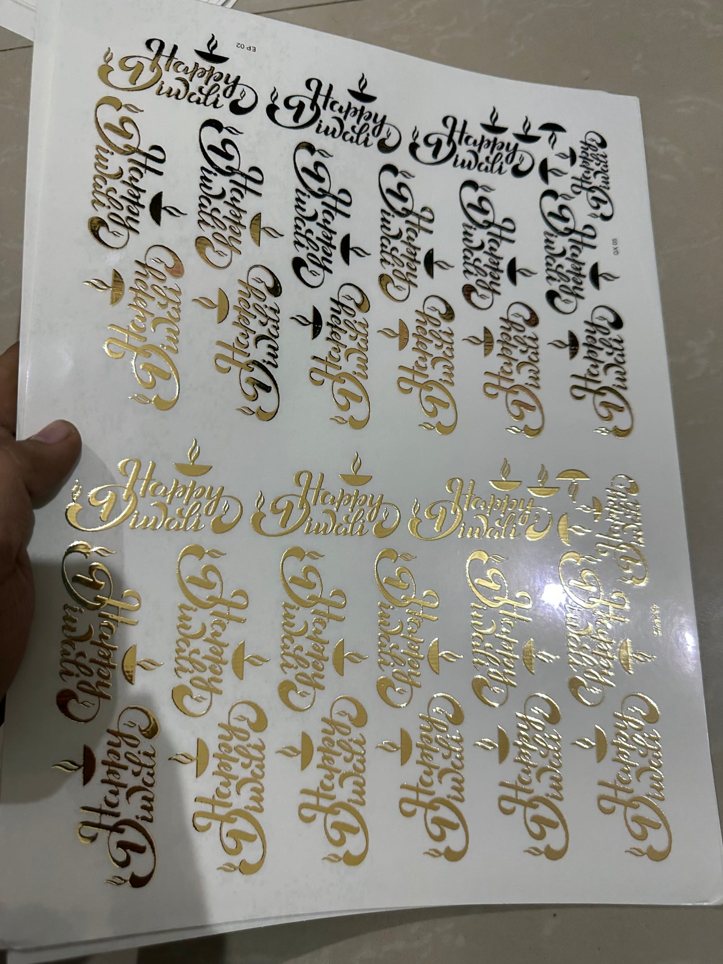 Embossed Golden Sheet - 014