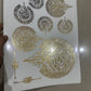 Embossed Golden Sheet - 018