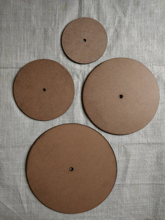 Round MDF with Centre Hole - 4 mm