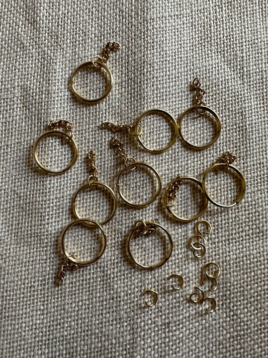 Golden Key Rings 20pcs Pack