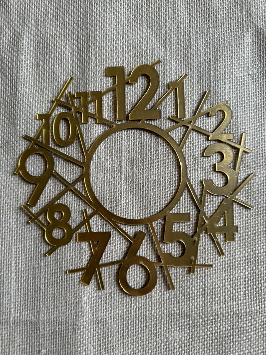 Ring Design Numeric Gold with 8 inch MDF