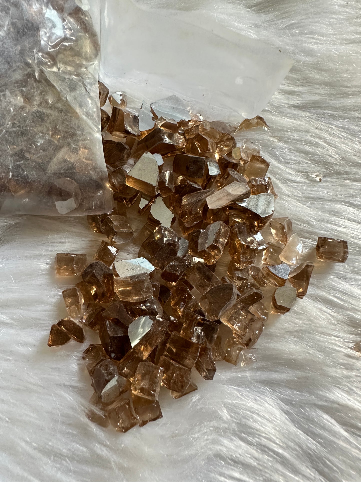 Brown Reflective Crushed Glass