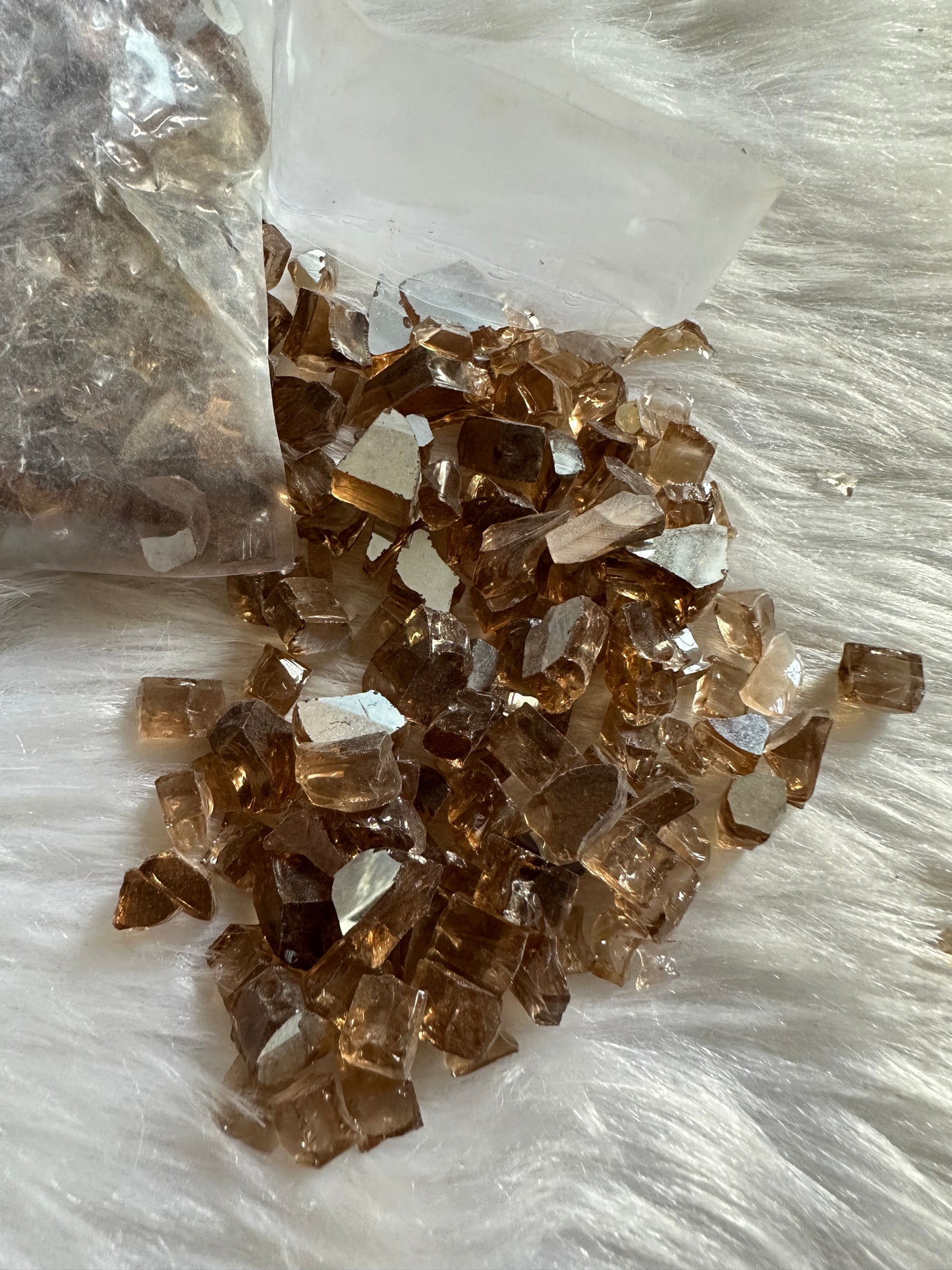 Brown Reflective Crushed Glass