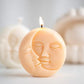 Moon Face Candle Mould