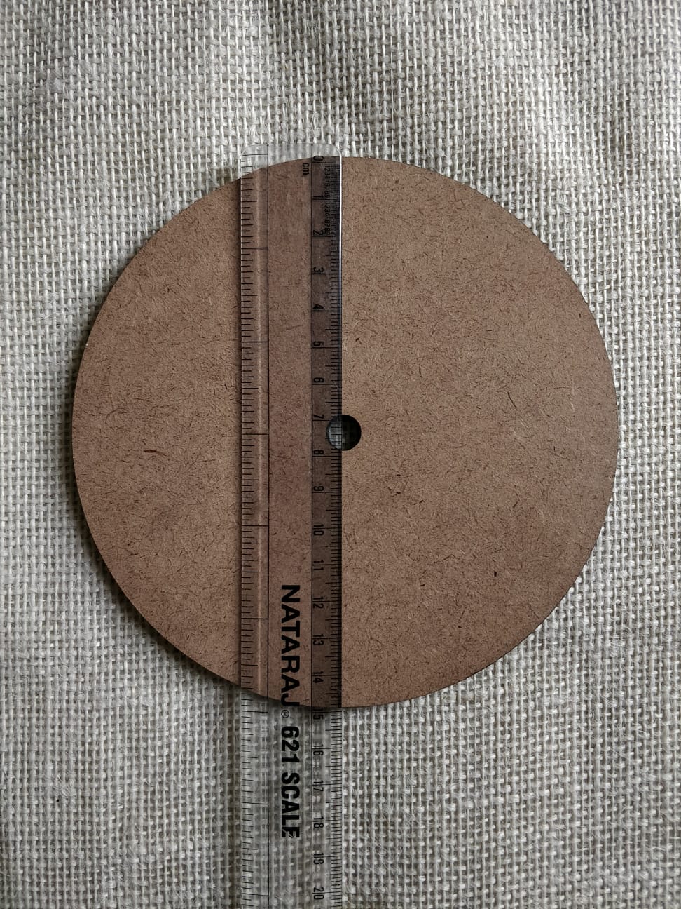 Round MDF with Centre Hole - 4 mm