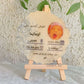 Qubix 3D Resin Welcome Baby Frame