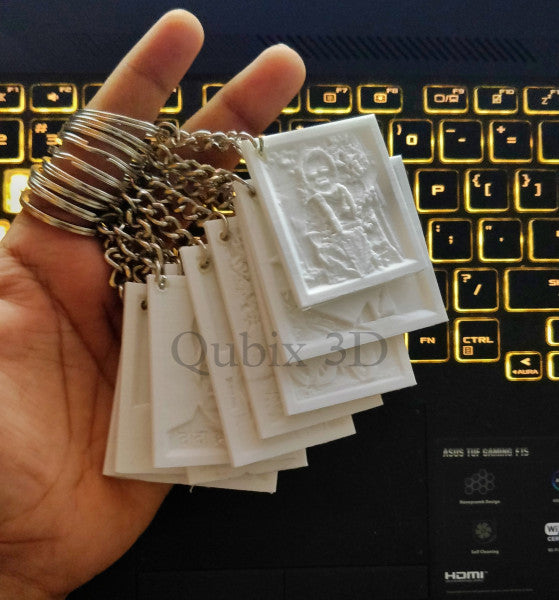 Qubix 3D Litho Keychain